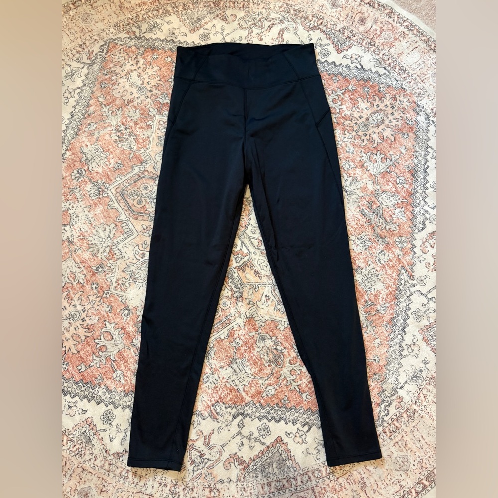 Climate right Cuddl Duds fleece lined Black Women's Leggings